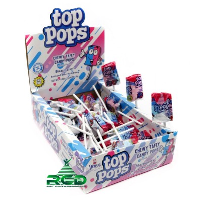 DORVAL TOP POPS CHEWY ASST. 25¢ - 48CT/ DISPLAY